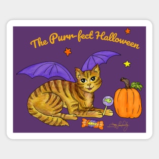 The Purr-fect Halloween Magnet